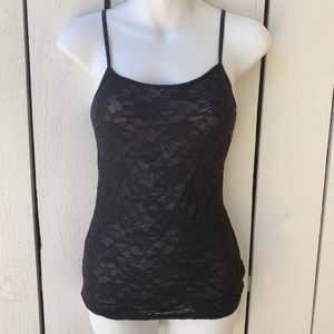 Energie lace black tank top Size S